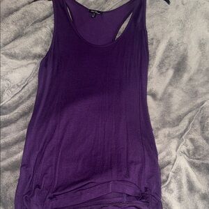 Joan Vass Deep Purple Tank Top